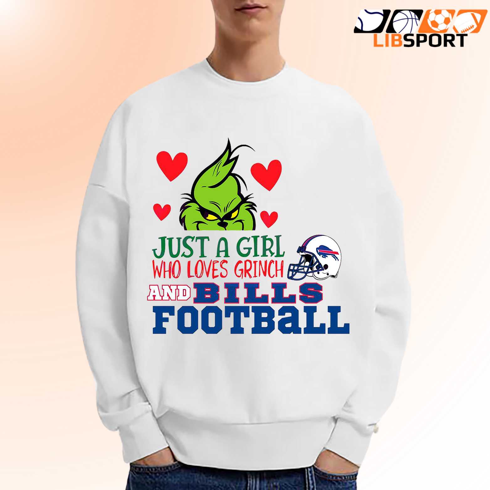 Just A Girl Who Loves Grinch And Bills T Shirt, Christmas Unisex Tee